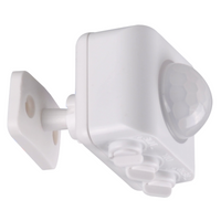 Czujnik Ruchu PIR 10m 120° Ścienny z Regulacją Natynkowy Biały Sanico Goldlux