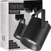 Reflektor Szynowy GU10 Czarny do Szynoprzewodów Minor POLUX