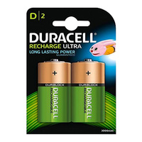 AKUMULATORY Baterie Duracell RECHARGEABLE HR20 D 3000MAH NIMH Blister 2szt
