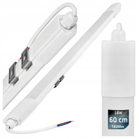 Oprawa hermetyczna LED 18W 60cm Zimna 6200K IP65