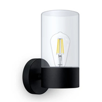 Kinkiet Ogrodowy Lampa Elewacyjna Zewnętrzna E27 Czarna Flareon Philips