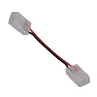 Złączka do Taśm Pasków LED COB Kątowa Elastyczna Dwustronna 2pin 8mm Biała Sanico Goldlux