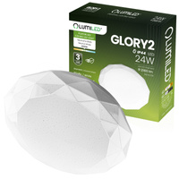 Plafon LED Lampa Sufitowa Natynkowa GLORY2 24W IP44 Okrągły 35cm LUMILED