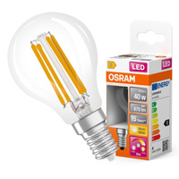 Żarówka LED P45 Kulka E14 4W = 40W 470lm 2200-2700K CCT 320° Ściemnialna SUPERSTAR Osram