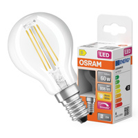 Żarówka LED P45 Kulka E14 5.9W = 60W 806lm 2700K Ciepła 300° Ściemnialna Retrofit Filament CLASSIC Osram
