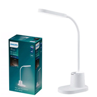 Lampka Biurkowa LED 7W 200lm 3000-5700K CCT USB Biała Ściemnialna Dotykowa Bucket Philips