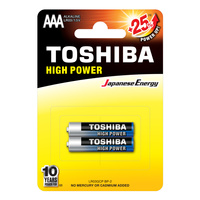 Baterie Alkaliczne TOSHIBA HIGH POWER LR03 AAA 1,5V Blister 2szt