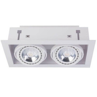 Lampa Sufitowa DOWNLIGHT II 9574 Nowodvorski Biała 2xGU10 Wpuszczana Spot Nowoczesna