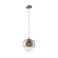 Lampa wisząca w stylu glamour z kryształkami MiLAGRO STARLIGHT 1x E14 galaktyka crystal