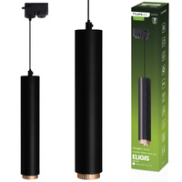 Lampa Wisząca Sufitowa Zwis 29cm Reflektor GU10 LED ELIGIS Czarny LUMILED