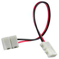 Złączka Kątowa do Taśm Pasków LED Elastyczna Dwustronna 2pin 2pin 8mm Biała Sanico Goldlux
