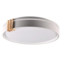 Plafon LED Oprawa Sufitowa 48W 5200lm CCT 120° Biała Szara IP44 Pilot Ściemnialna Arletta Sanico Goldlux