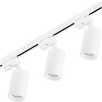 Zestaw Szyna Oświetleniowa Szynoprzewód 1m + 3x Reflektor Szynowy SAGI GU10 Biały LUMILED