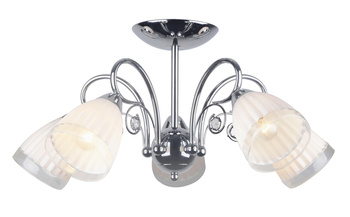 Żyrandol Lampa sufitowa Nola 5x E14 Metal i szkło Lampex Styl klasyczny