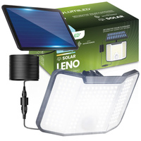 Naświetlacz Solarny Lampa Elewacyjna LED 6500K IP44 Czujnik Ruchu i Zmierzchu LENO LUMILED