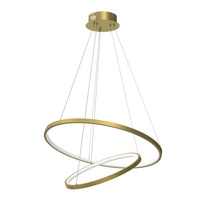 Lampa Wisząca Sufitowa ROTONDA Złota 51W LED Milagro