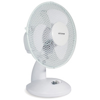 Wentylator Biurkowy Cyrkulator Powietrza Wiatrak Stojący Stołowy 37cm 21W Biały