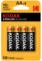 Baterie Alkaliczne KODAK AA LR6 MN1500 1.5V Blister 4szt