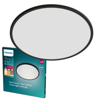 Lampa Sufitowa Plafon LED 22W 2000lm 2700K SceneSwitch Czarna Super Slim CL550 Philips