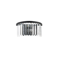 Kinkiet Ścienny Lampa Natynkowa 2x E14 Czarna CRISTAL 7633 Nowodvorski