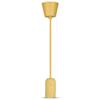 Lampa Wisząca Oprawa E27 Betonowy klosz z beżowym kablem VT-7668 V-TAC