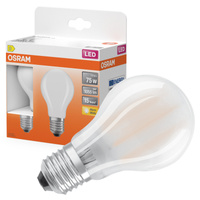 2x Żarówka LED A60 E27 7.5W = 75W 1055lm 2700K Ciepła 300° Retrofit Filament CLASSIC Osram