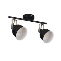 Oprawa ścienno-sufitowa listwa DERATO 2x E14 Czarna KANLUX