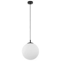 Lampa Sufitowa Wisząca MAXI Zwis Szklany Klosz Czarno-Biała Klasyczna E27 3476 TK Lighting