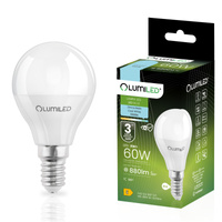 Żarówka LED E14 Kulka P45 8W = 60W 880lm 6500K Zimna 180° LUMILED