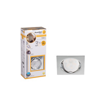 Zestaw 3x Oprawa LED Lampa Podtynkowa Punktowa Regulowana GU10 Chrom Tribis Kanlux