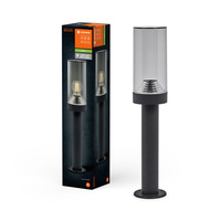 Lampa Ogrodowa Zewnętrzna Kinkiet Elewacyjny LED E27 IP44 IK03 Szary Endura Ledvance