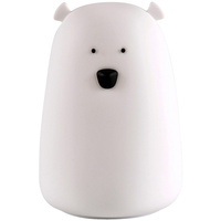 Lampka dekoracyjna LED z akumulatorem MIŚ TAP TAP Biały GOLDLUX (Polux) 16cm