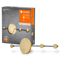 Lampa LED Ścienna Wieszak na Ubrania 6W 80lm 3000K Ciepła Czarny Decor Ledvance