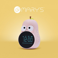 Zegar Elektroniczny dla Dzieci BUDZIK Różowy Akumulatorowy 1200mAh GRUSZKA MARY'S