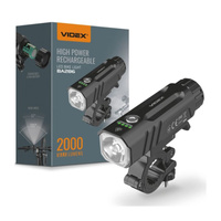 Lampka Rowerowa Latarka LED Woodoodporna Akumulator IP68 2000lm Videx