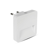 Lampka orientacyjna Lampka nocna LED 0.45W 3000K Z czujnikiem zmierzchu Kwadratowa Biała Samsung Chip VT-86 V-TAC