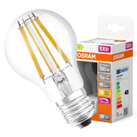 Żarówka LED A60 E27 11W = 100W 1521lm 2700K Ciepła 300° Ściemnialna Retrofit Filament CLASSIC Osram