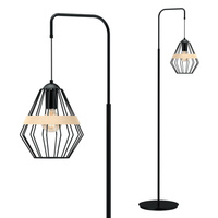 Lampa Stojąca Podłogowa CLIFF Czarna 1xE27 Milagro