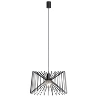 Lampa Sufitowa Wisząca E27 Czarna Nowoczesna NESS 6768 Nowodvorski