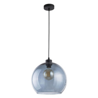 Lampa Sufitowa Wisząca CUBUS Zwis Czarno-Niebieska Szklana Nowoczesna E27 2765 TK Lighting
