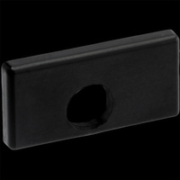 Zaślepka do profilu natynkowego MINI nawierzchniowego nakładanego CZARNA Z OTWOREM tworzywo sztuczne