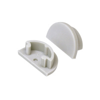 Zaślepka do Profili Aluminiowych Szara Pełna STOPPER Kanlux 2szt.