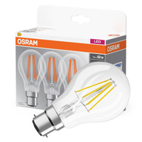3x Żarówka LED A60 B22d 6.5W = 60W 806lm 4000K Neutralna 300° BASE Osram