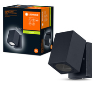 Lampa Ogrodowa Zewnętrzna Kinkiet Elewacyjny LED GU10 IP44 IK04 Czarny Endura Ledvance