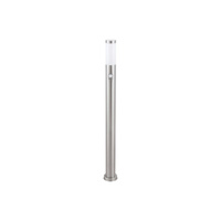 Lampa Ogrodowa Słupek Zewnętrzny Stojący E27 IP44 z Czujnikiem Ruchu 110cm Chrom Nowoczesny Inox torch Rabalux