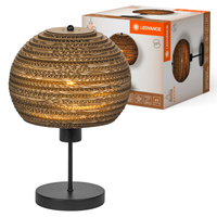 Lampa Stołowa Oprawa Biurkowa Stojąca Dekoracyjna E27 Brązowy USB-C Decor Ledvance