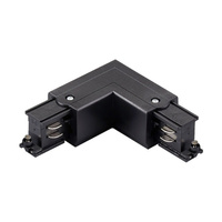 Łącznik Kątowy L Lewy do Szynoprzewodu Szyny 3-Fazowej Czarny Sanico Goldlux