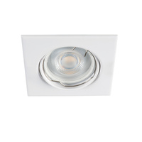 Oprawa sufitowa podtynkowa ALOR GU10/GU5.3 Kwadratowa Ruchoma Biała KANLUX