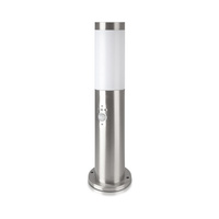 Lampa Ogrodowa Słupek E27 IP44 Z czujnikiem ruchu 45CM E27 Satynowy nikiel VT-838 V-TAC