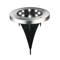 Lampa Solarna Punktowa Spot Srebrna IP44 z Czujnikiem Zmierzchu Solly Sanico Goldlux